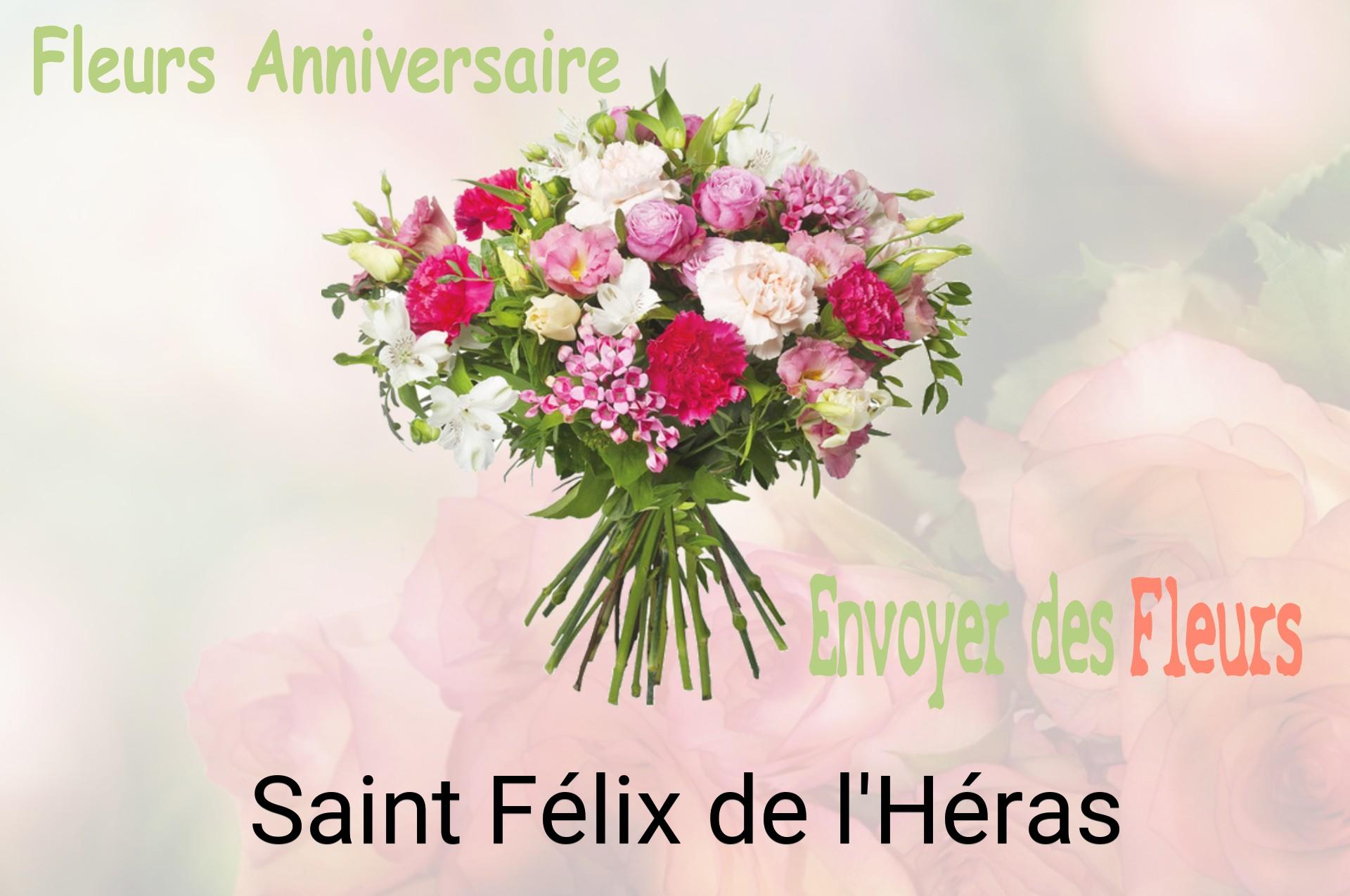 Bouquet de fleurs d’anniversaire livré à Saint-Félix-de-l'Héras